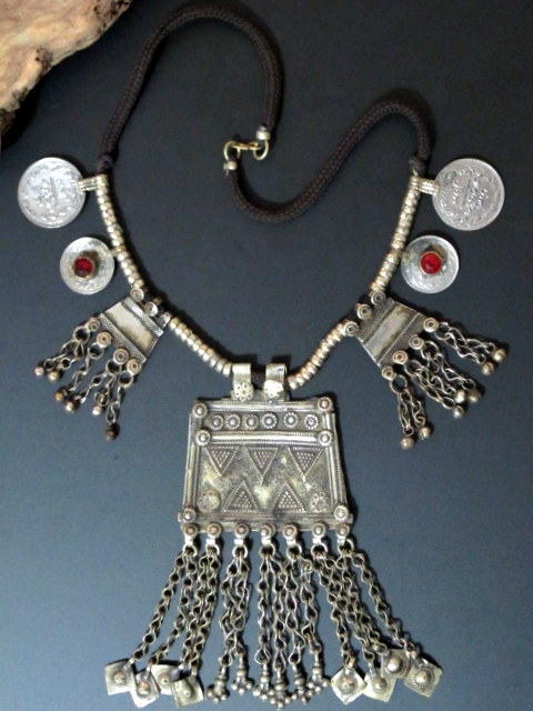 Antique Quetta Pendants Balochi Tribal Jewelry Necklace