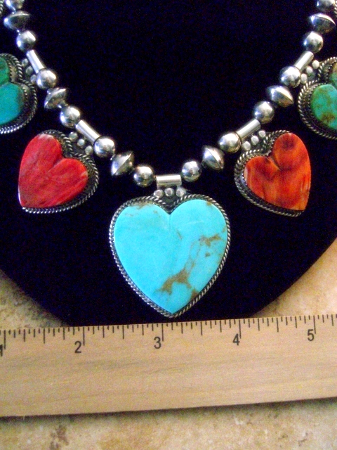 Native American Indian Navajo Necklace Set - Glenda Concha Hallmark