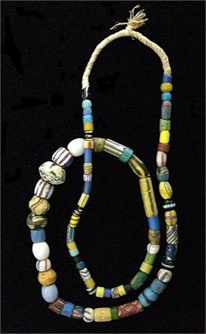African Jewelry - Restrung Old Beads Old African Trade Beads