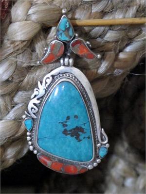 Old Tibetan Tribal Jewelry Pendant