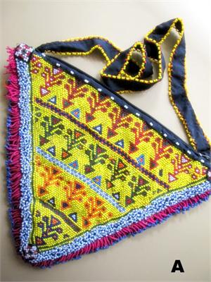 Afghan Tribal Turkmen Beaded Designs Beaded Textile Purse