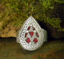 Lovely Kazakh Tribal Rin in 50% Silver