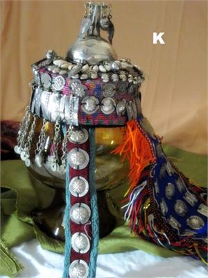 Turkmen Vintage Tribal Head Dress K Ceremonial Tribal Wear