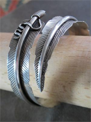 Hmong Delicate Leaf Bracelet Cuff