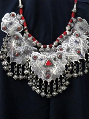 Vintage Kashmiri Large Pendants Necklace