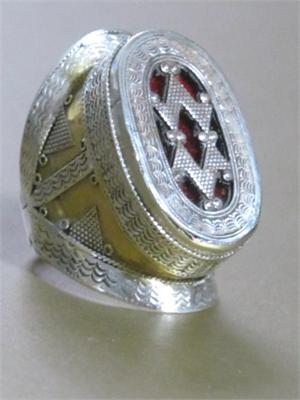 Deep Red Glass on Crown
