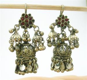 Gypsy Earrings Kuchi Triple-Dome