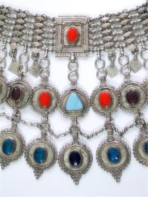 Double Row Colorful Kuchi Necklace