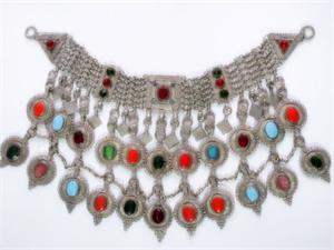 Exuberant beaded Vintage Kuchi Necklace
