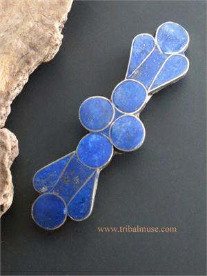 Large Lapis Lazuli Barette Hairclip