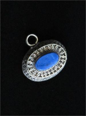 Kazakh Lapis Lazuli Locket Pendant