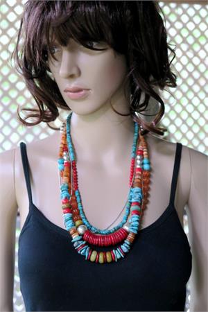 Elegant Handcrafted Artisan Southwestern Necklace