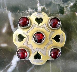 Turkoman Tribal Pendant Southern Cross Motif