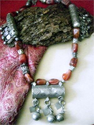 Old Yemeni Bedouin Amulet Necklace Bedouin Tribal Jewelry