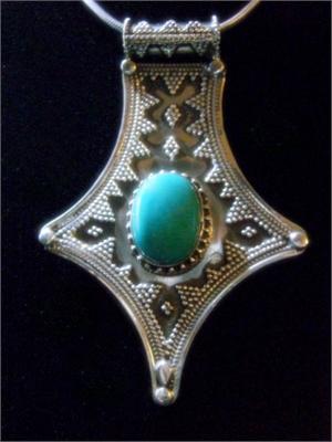 Sterling Silver and Turquoise Necklace Beautifully Crafted