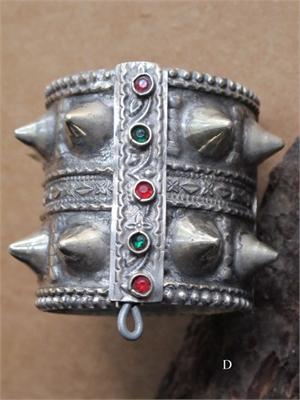 Ornate Kuchi Cuff Spiked Vintage Bracelet