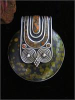 with Inlaid Red Coral