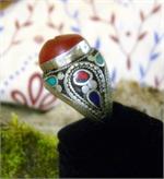 Silver Carnelian Turquosie