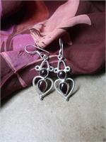 Deep Claret-Red Dangles