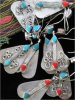Silver, Turquoise, Coral
