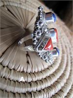 Red Coral and Lapis