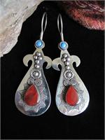 Large Carnelian Earrings
