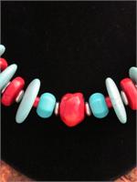 Coral and Turquoise