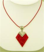 on Red Leather Band